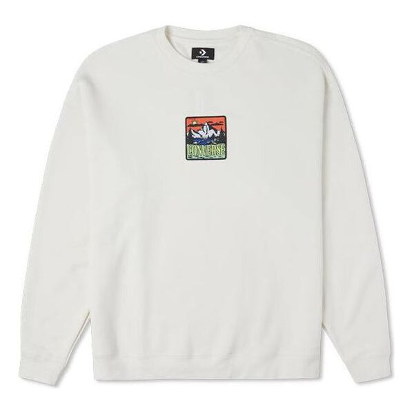 

Свитер counter climate graphic crew sweatshirt 'white' Converse, белый