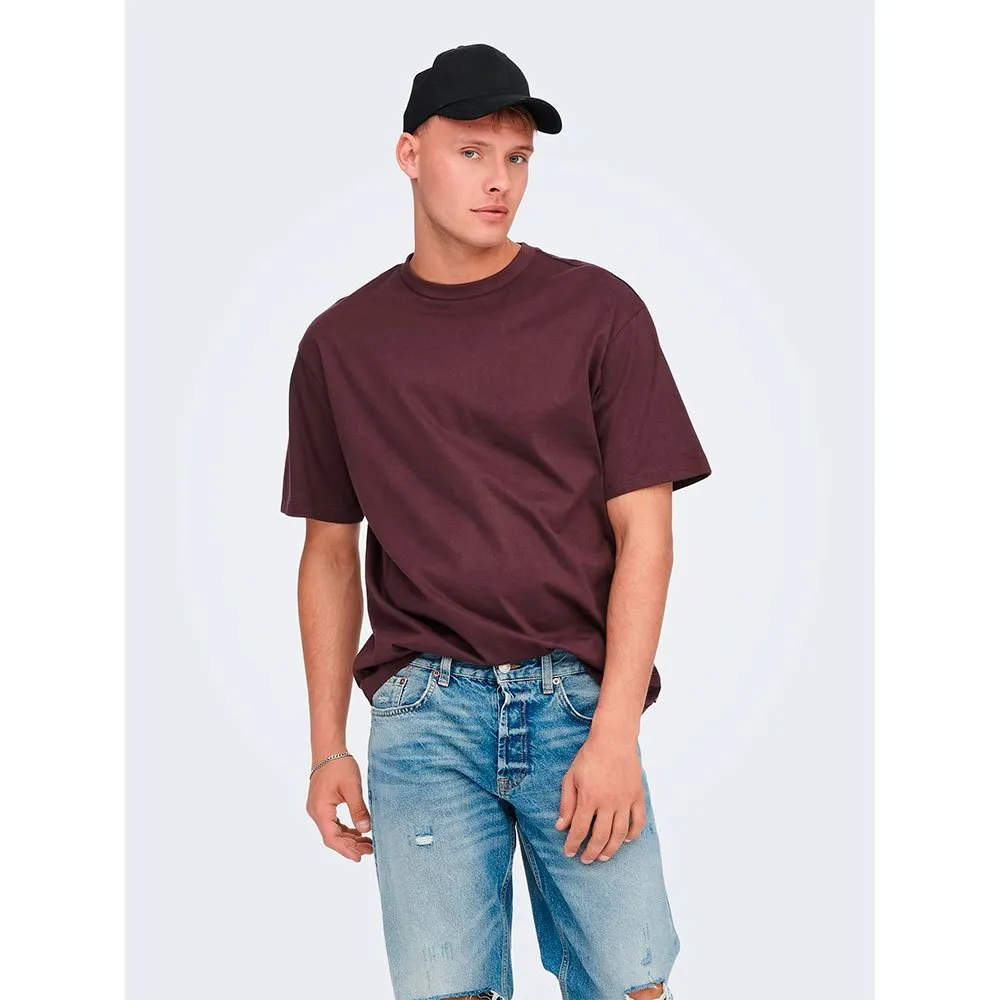 

Футболка с коротким рукавом Only & Sons Fred Relax, коричневый