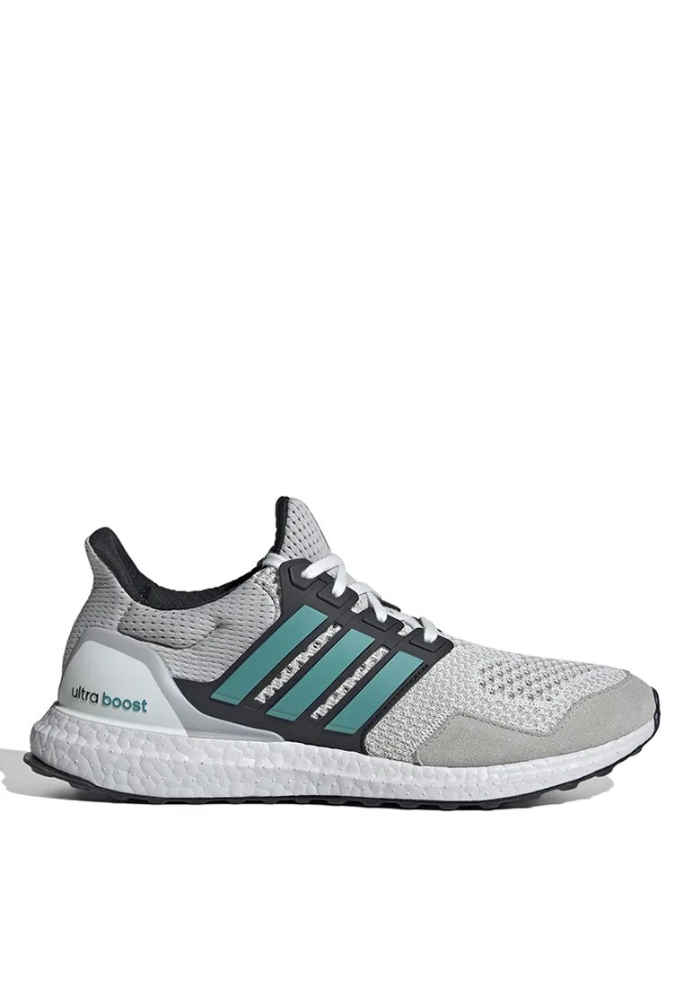 Кроссовки спортивные, Ultraboost 1.0, Adidas, белый/серый/бирюзовый