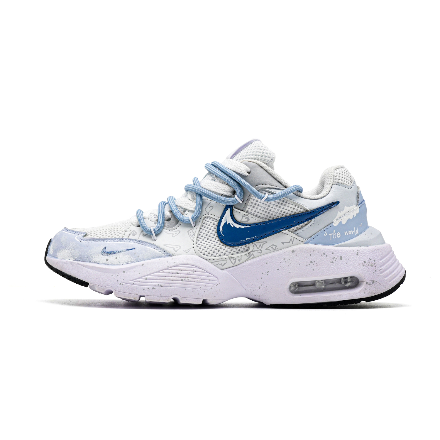 

Nike Кроссовки для бега мужские Air Max Fusion Shock Absorbers Low Top white blue