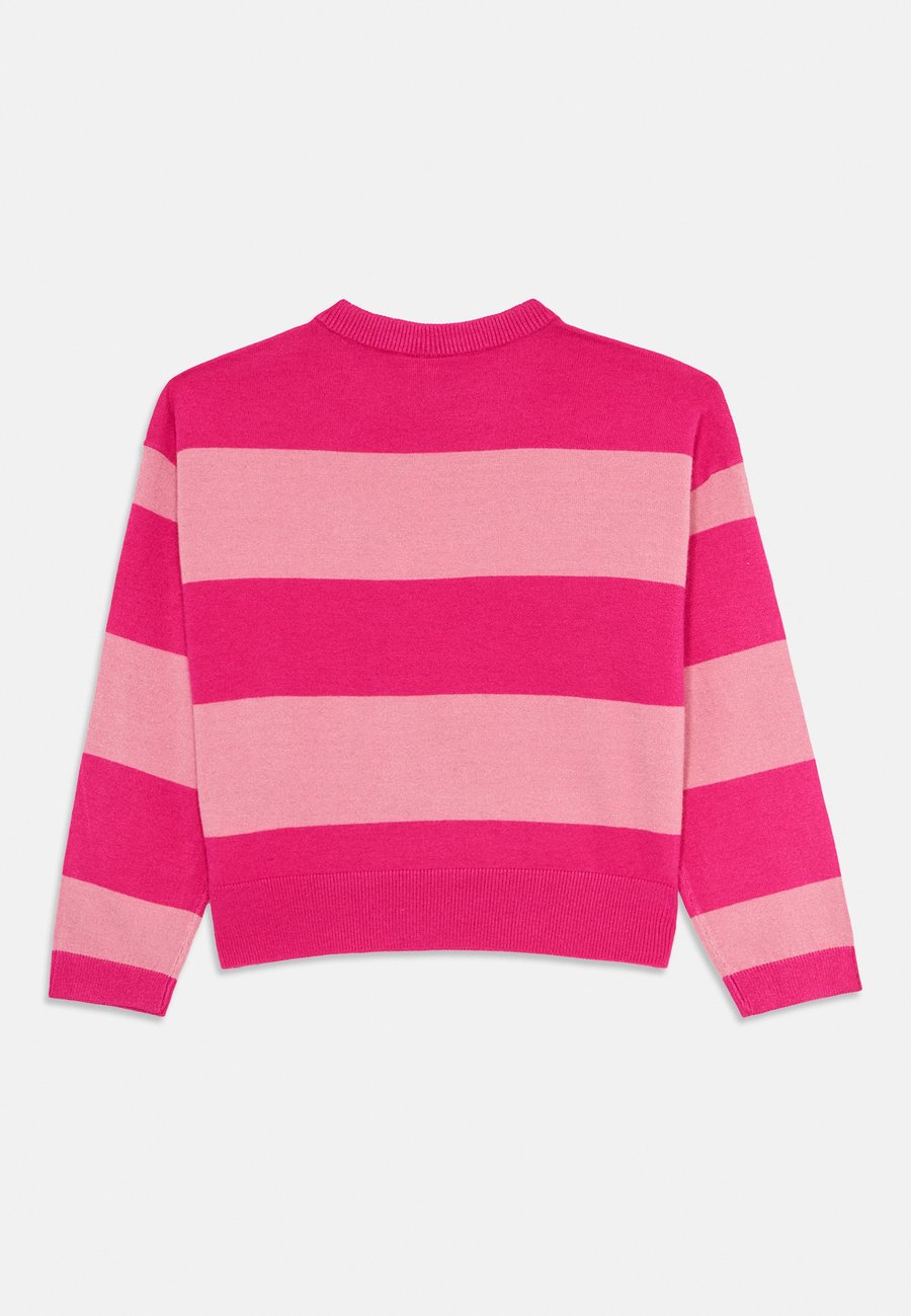 Джемпер ONLY GIRLS KOGTALA STRIPE LONG SLEEVE ONECK, Magenta/Sea Pink/Pink — фото 2
