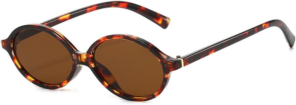 

Винтажные маленькие овальные женские солнцезащитные очки, модные очки с леопардовым принтом, зеленые очки в стиле ретро, ​​разноцветные солнцезащитные очки KTUCN, Leopard Tea