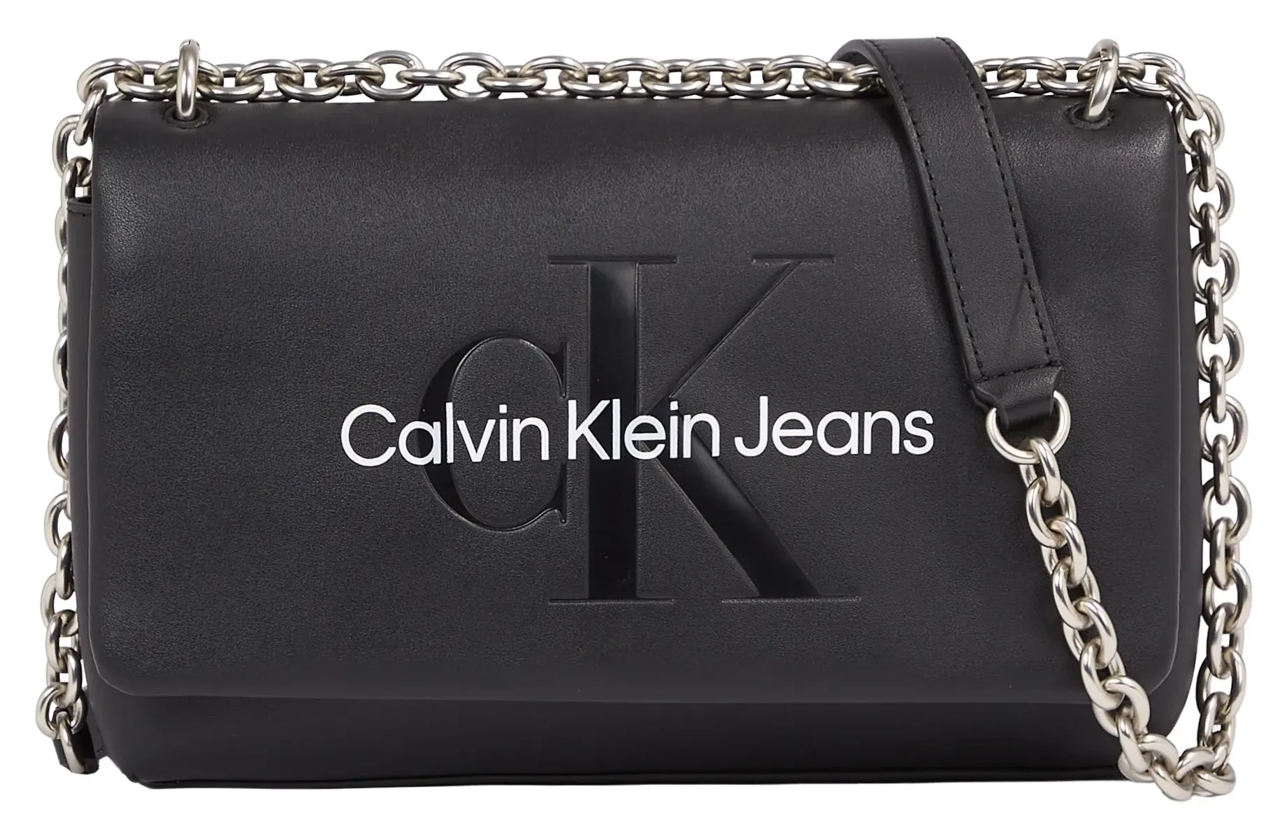 

Сумка через плечо Calvin Klein Jeans "SCULPTED EW FLAP W/CHAIN25 MONO", черный