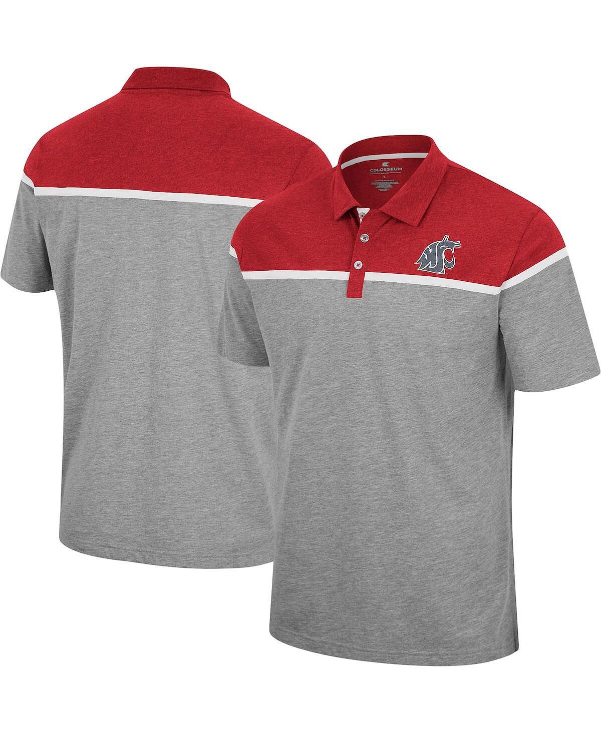 

Мужская рубашка-поло Heather Grey Washington State Cougars Chamberlain Colosseum