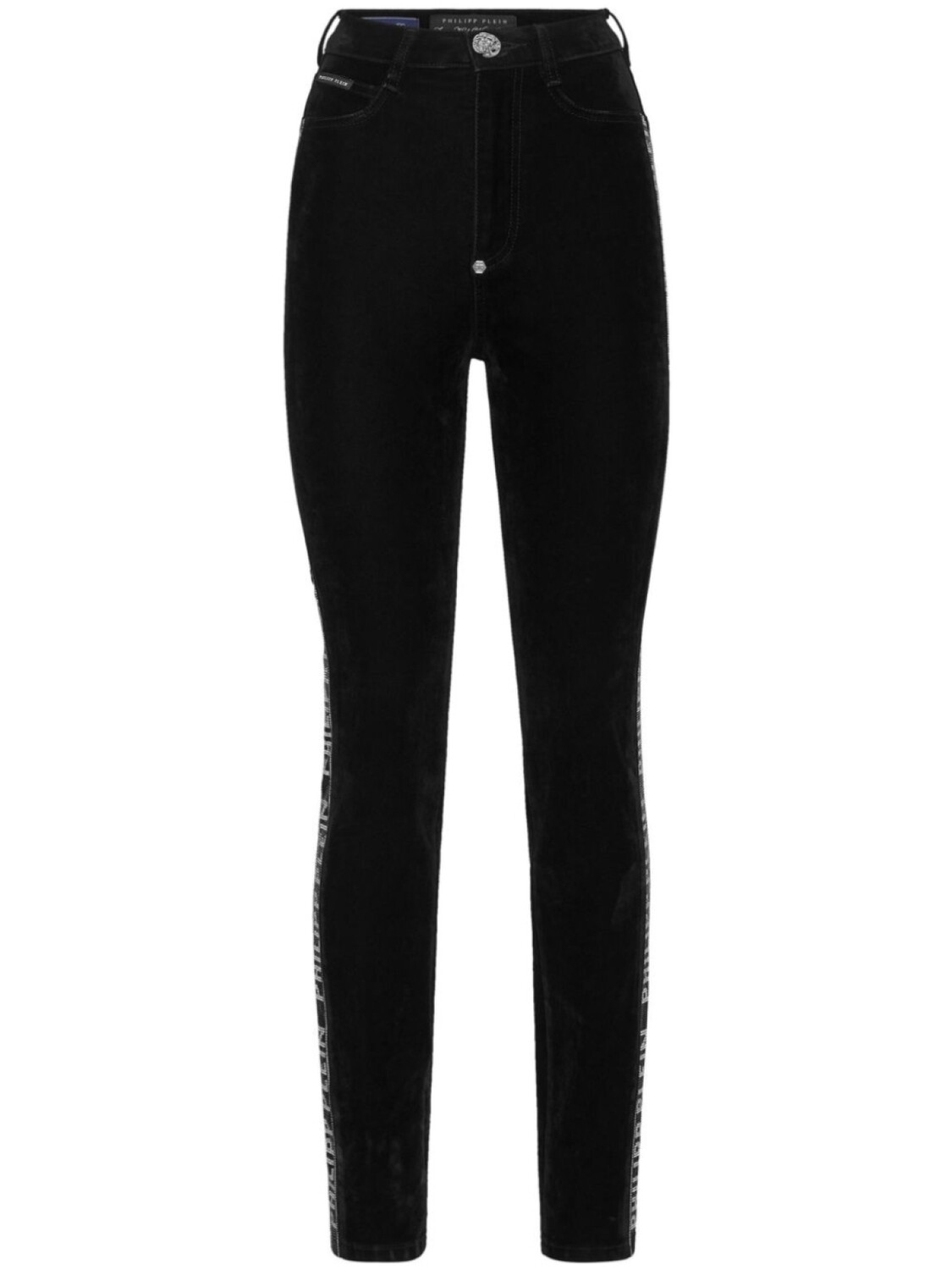 

Philipp Plein декорированные джинсы скинни, черный