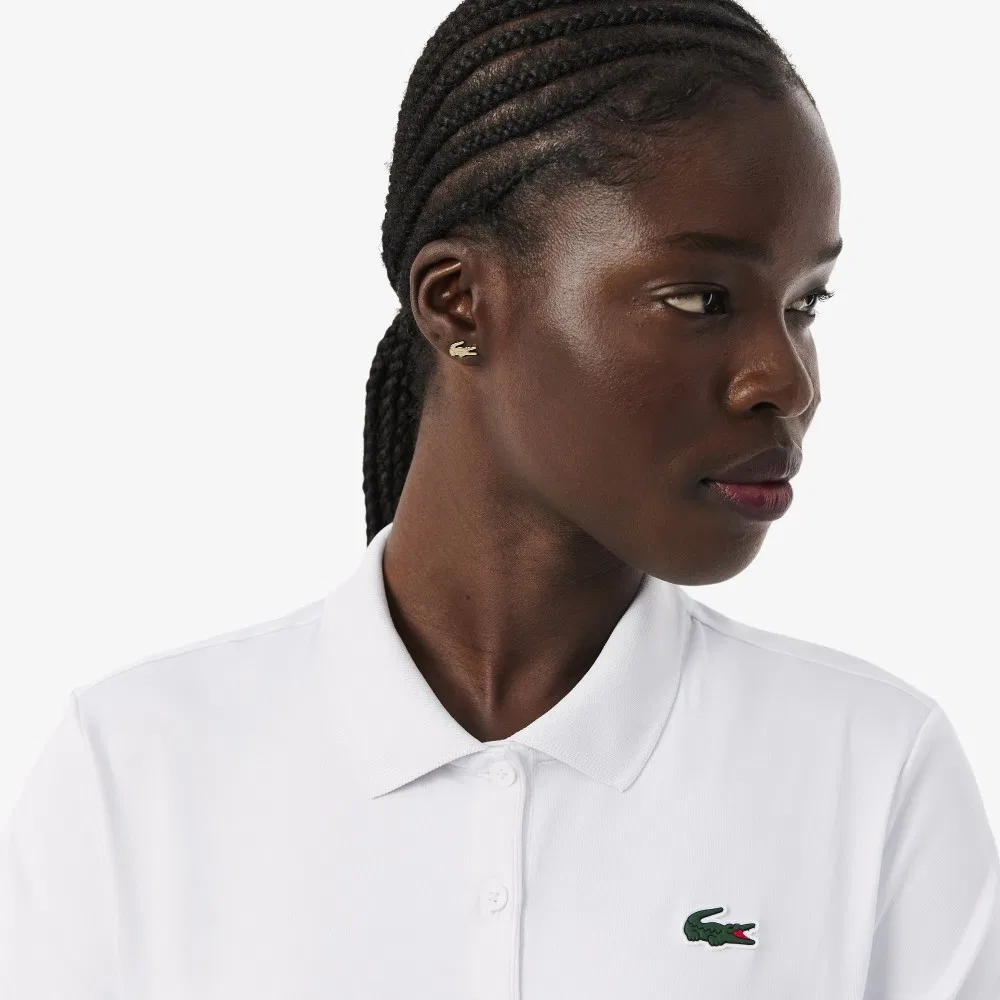 Футболка-поло Lacoste для гольфа, белая — фото 2