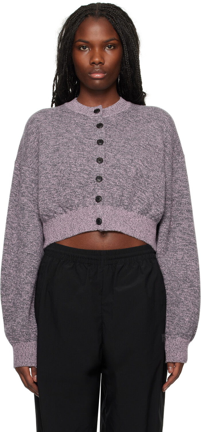 

Розовый кардиган с тисненым логотипом alexanderwang.t, Pink multi