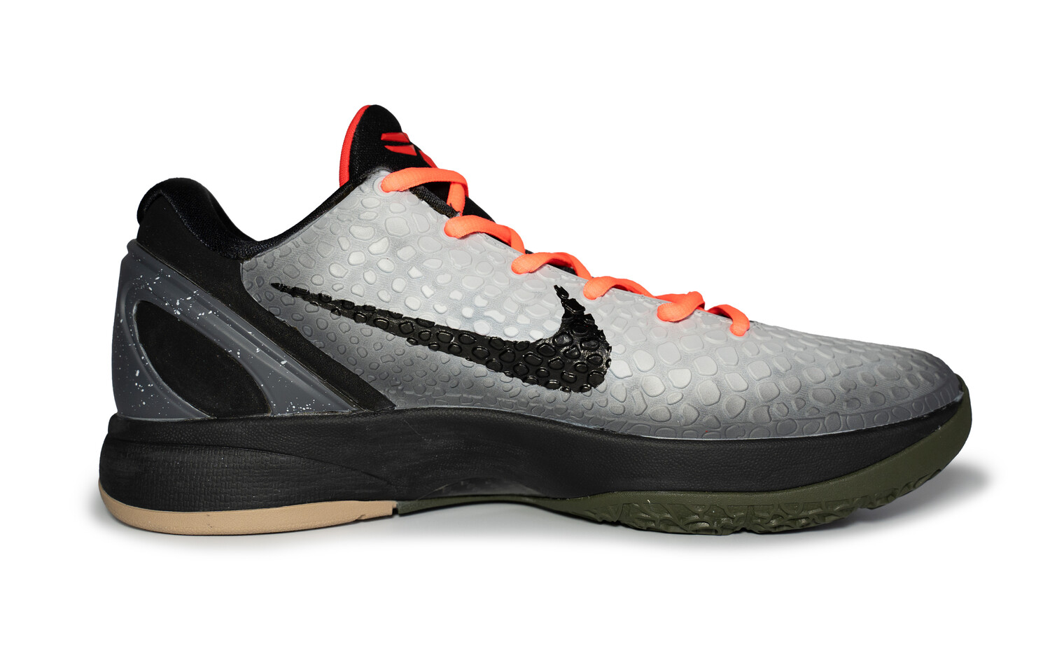 

Баскетбольные кроссовки Zoom Kobe 6 унисекс с низким верхом, черные/серые/красные Nike