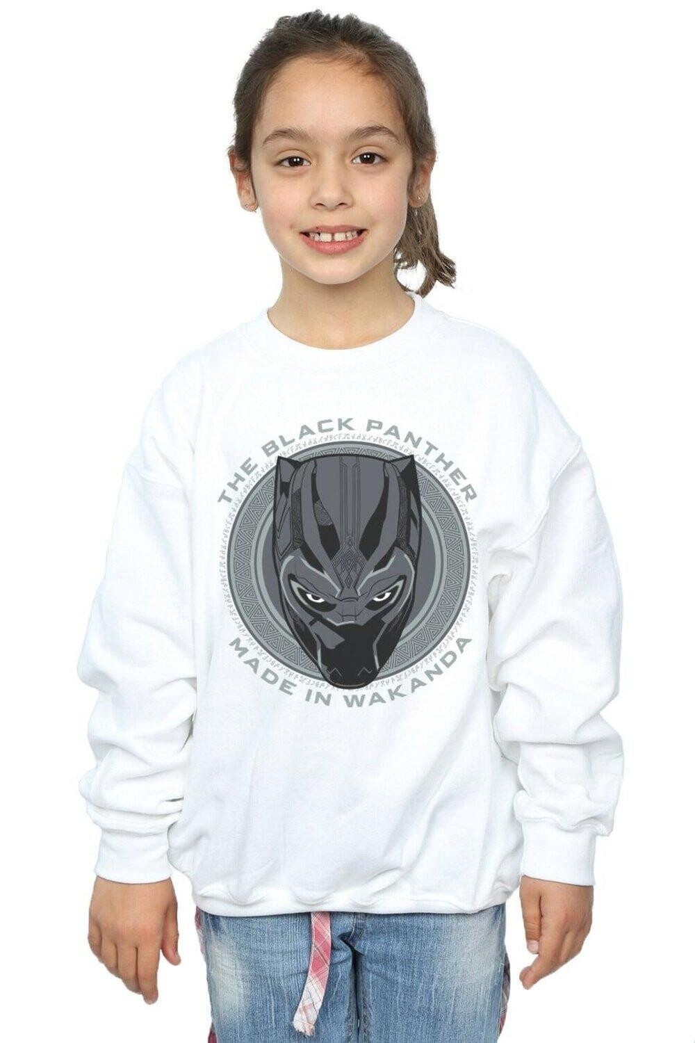 

Толстовка Black Panther Made in Wakanda Marvel, белый