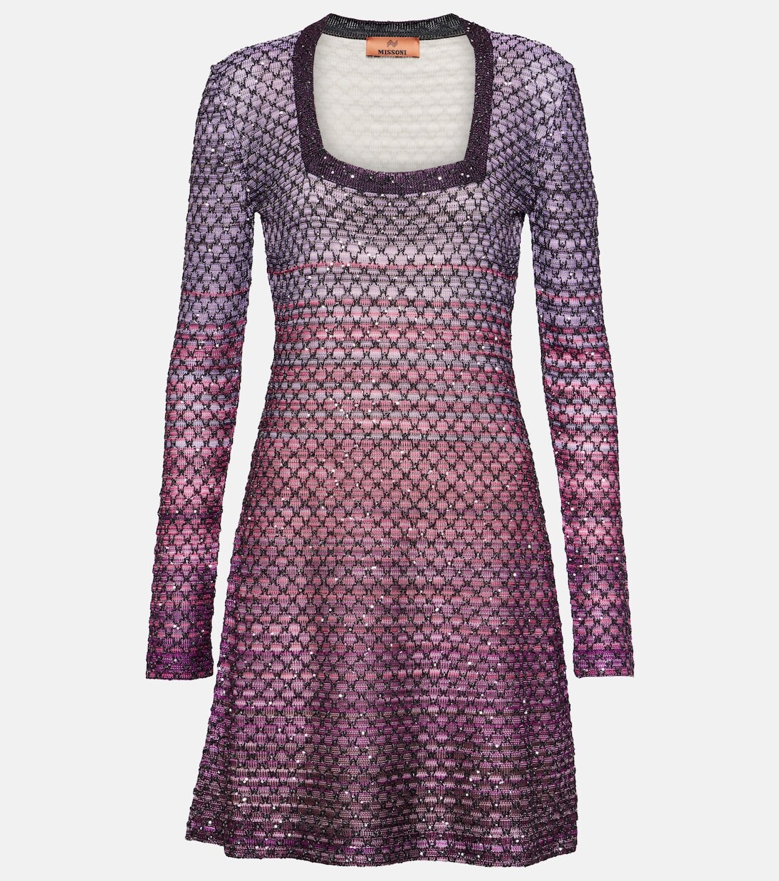 

Вязаное мини-платье из ламе Missoni, мультиколор