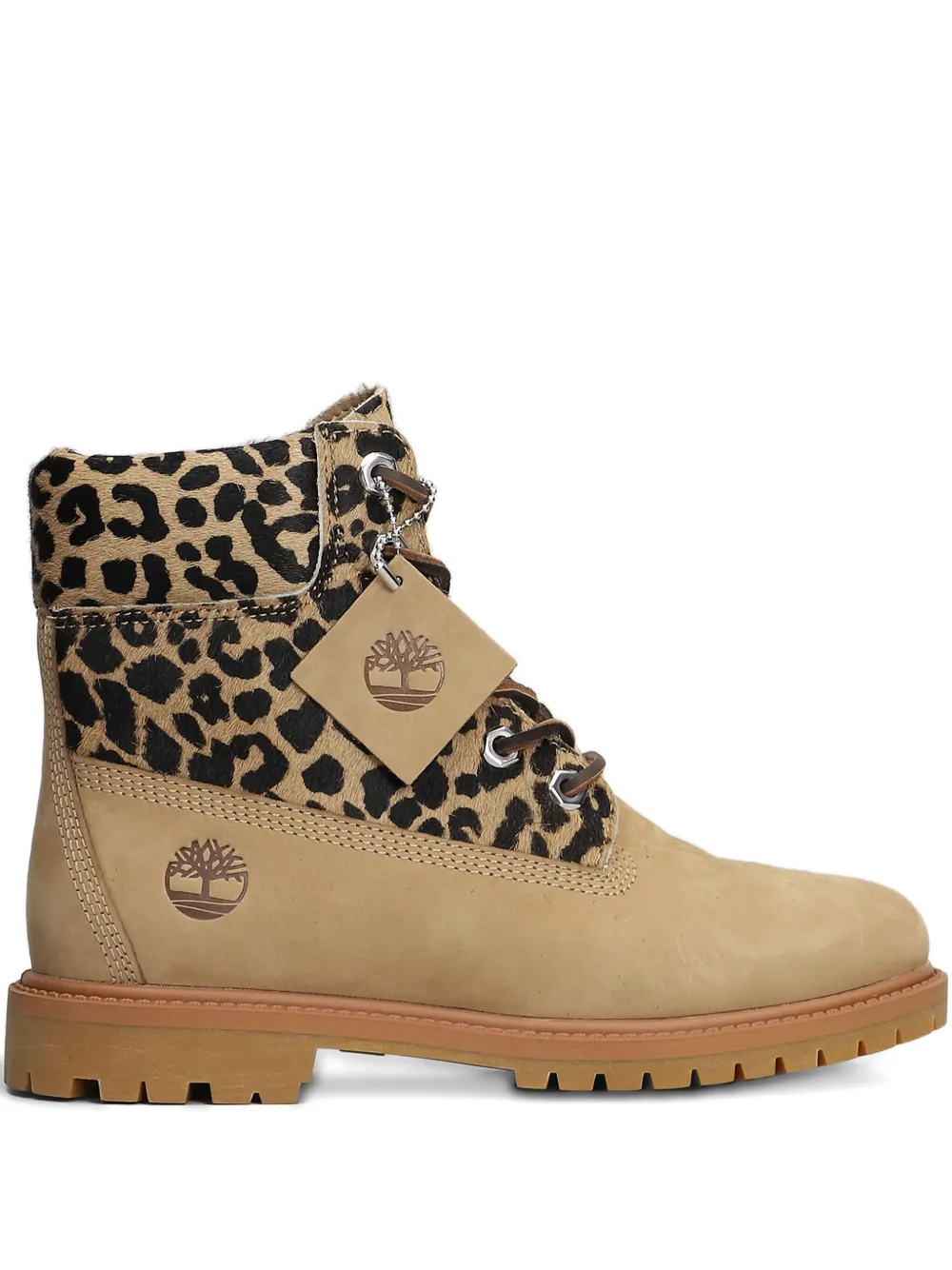 Ботинки 6'' Premium с леопардовым принтом Timberland, нейтральный