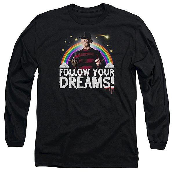 

Футболка с длинным рукавом Nightmare on Elm Street Follow Your Dreams Licensed Character