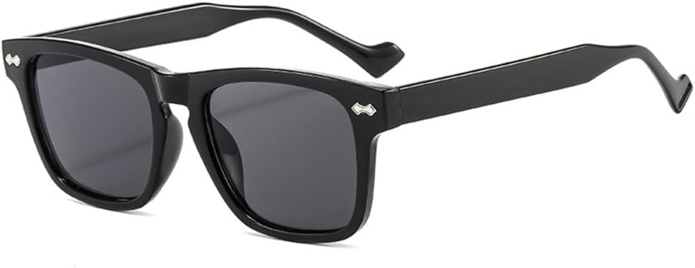 

Квадратные поляризованные солнцезащитные очки для женщин, винтажные солнцезащитные очки в большой оправе, зеркальные, красно-фиолетовые, с защитой от УФ-излучения UV400 MTZJH, Black