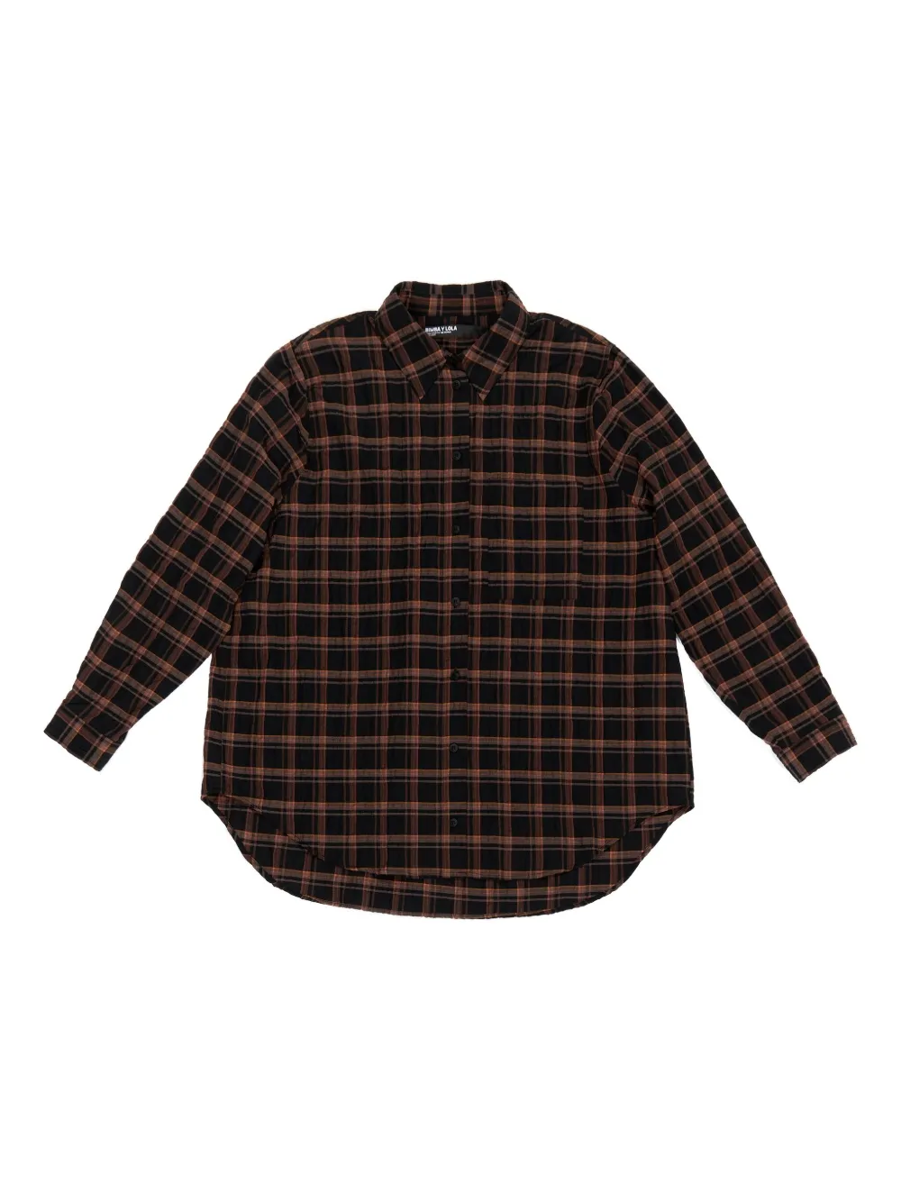 

Клетчатая хлопковая рубашка Bimba y Lola, оранжевый