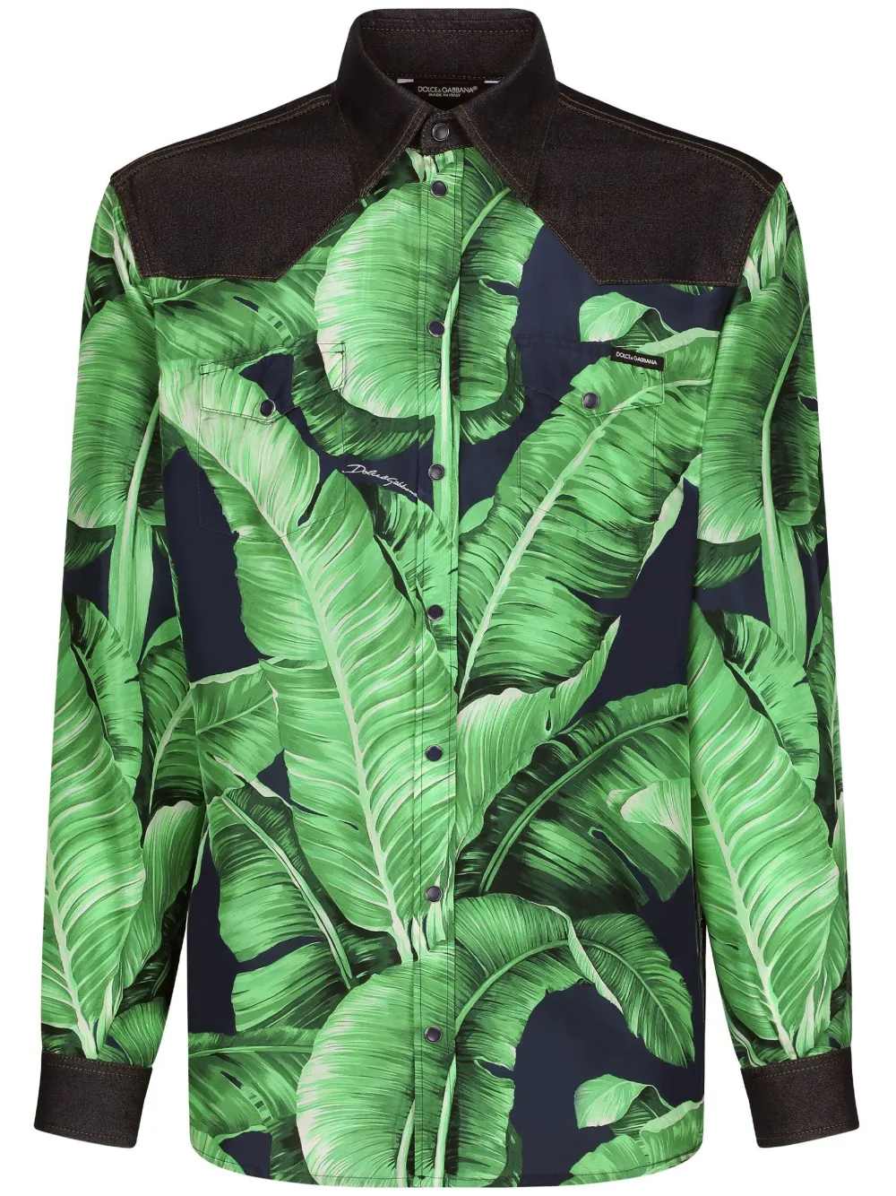 

Рубашка с принтом DOLCE & GABBANA, зеленый