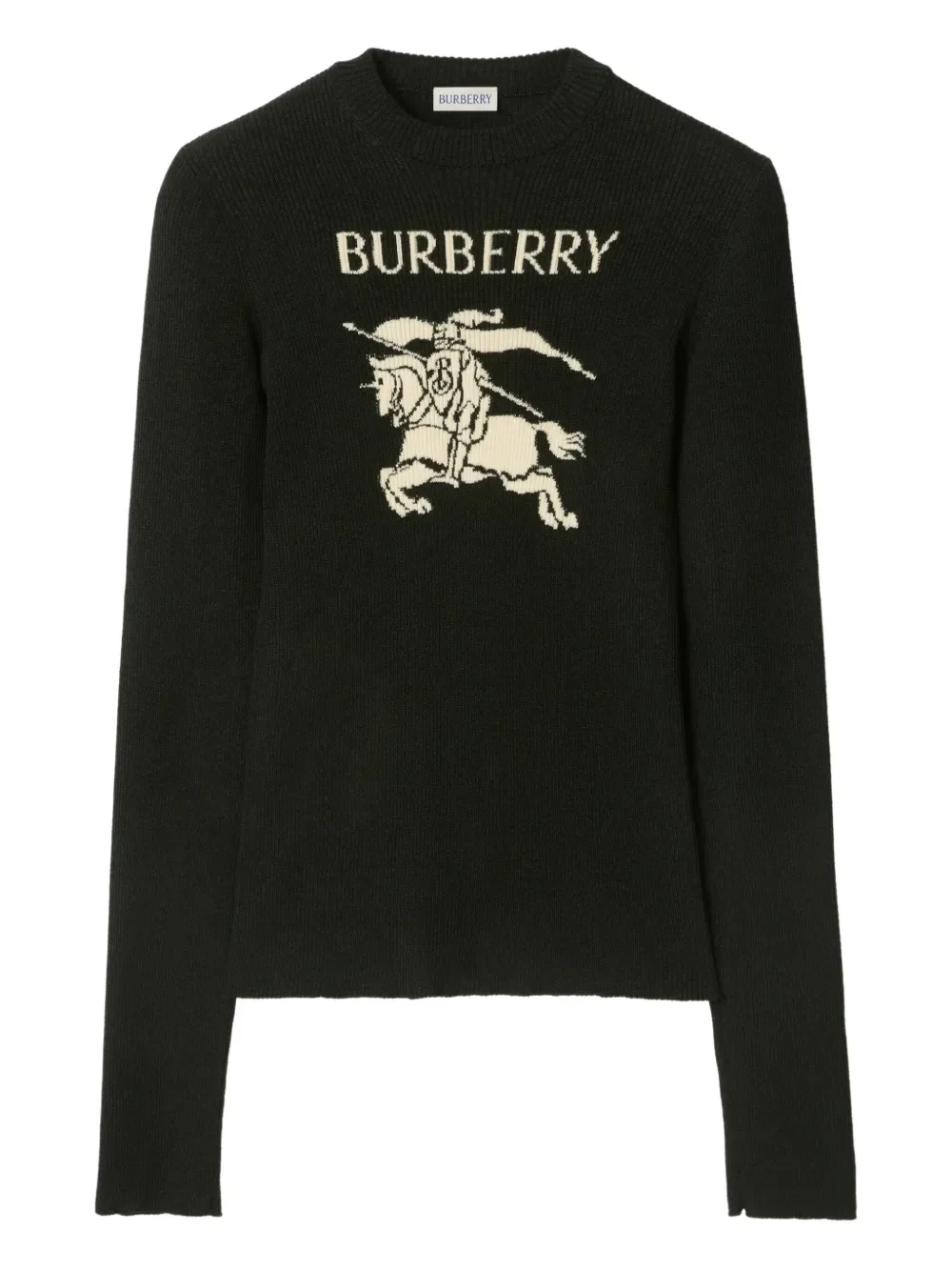 Свитер с круглым вырезом BURBERRY, черный