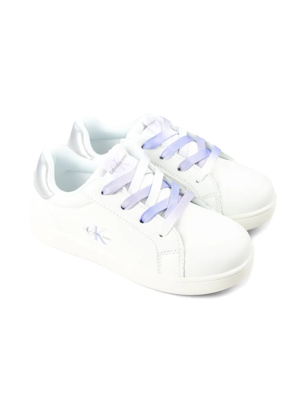 

Кроссовки с тисненым логотипом Calvin Klein Kids, белый