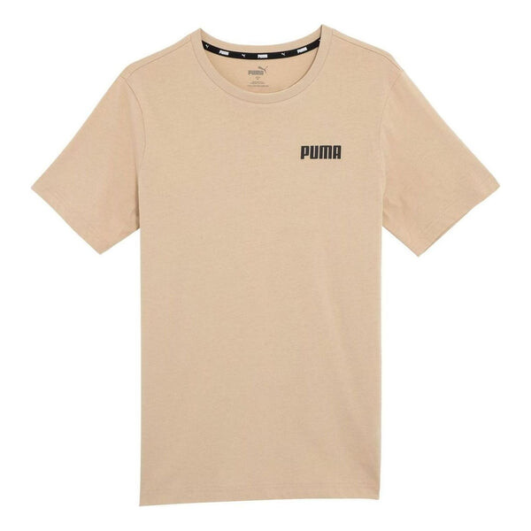 

Футболка ess 2 col small logo t-shirt 'tan' Puma, бежевый