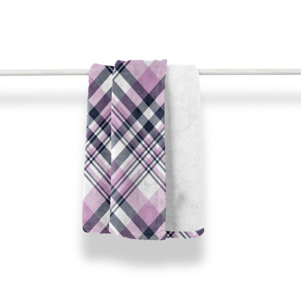 

Мягкое фланелевое флисовое одеяло ABAKUHAUS Tartan, абстрактный пастельный плед, уютный плюш для использования в помещении и на открытом воздухе, 125 x 175 см, серый, розовый, индиго и белый