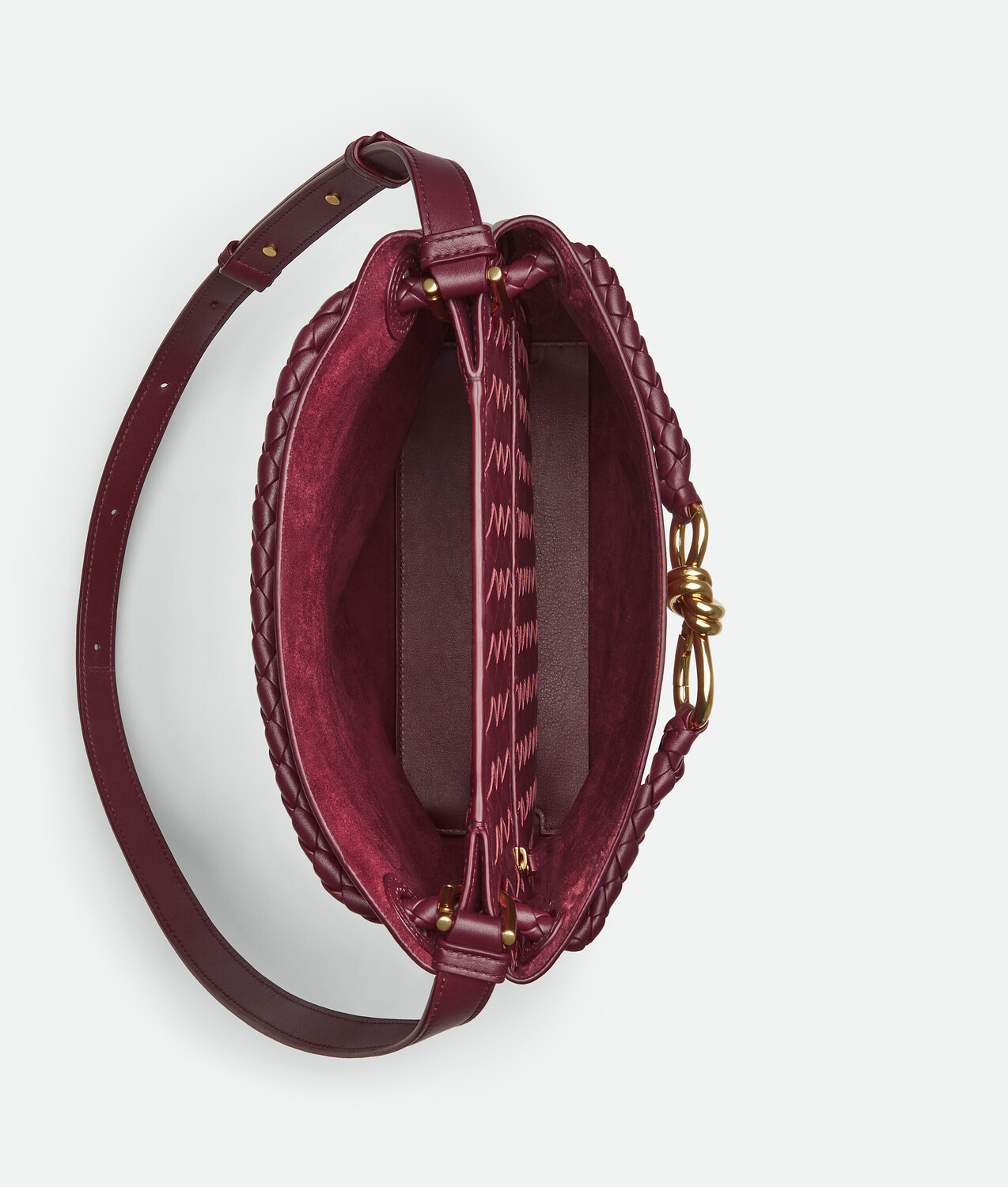 Andiamo bucket BOTTEGA VENETA, бароло — фото 3