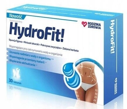 

Rodzina Zdrowia, HydroFit, БАД, 30 таблеток. Silesian Pharma