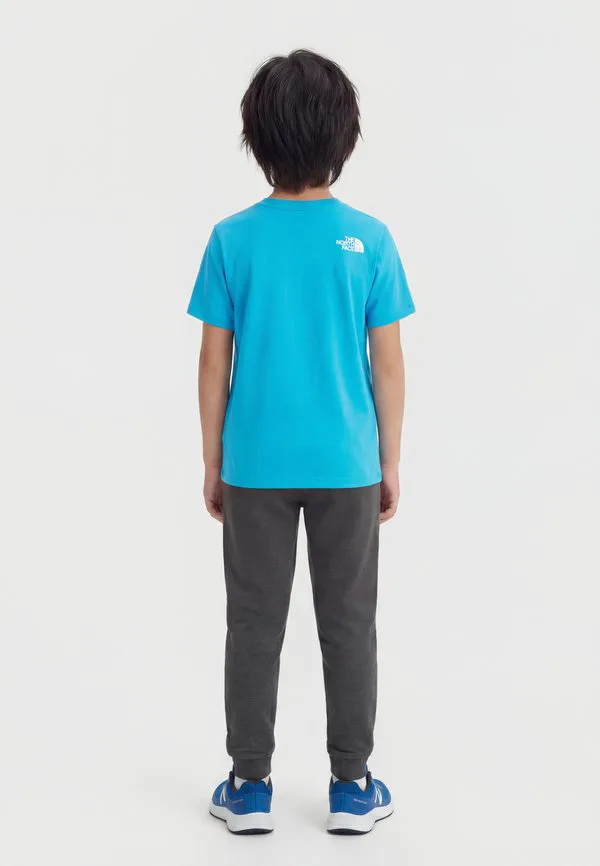 Новая футболка для подростков, спортивная футболка унисекс The North Face, Meridian Blue — фото 2