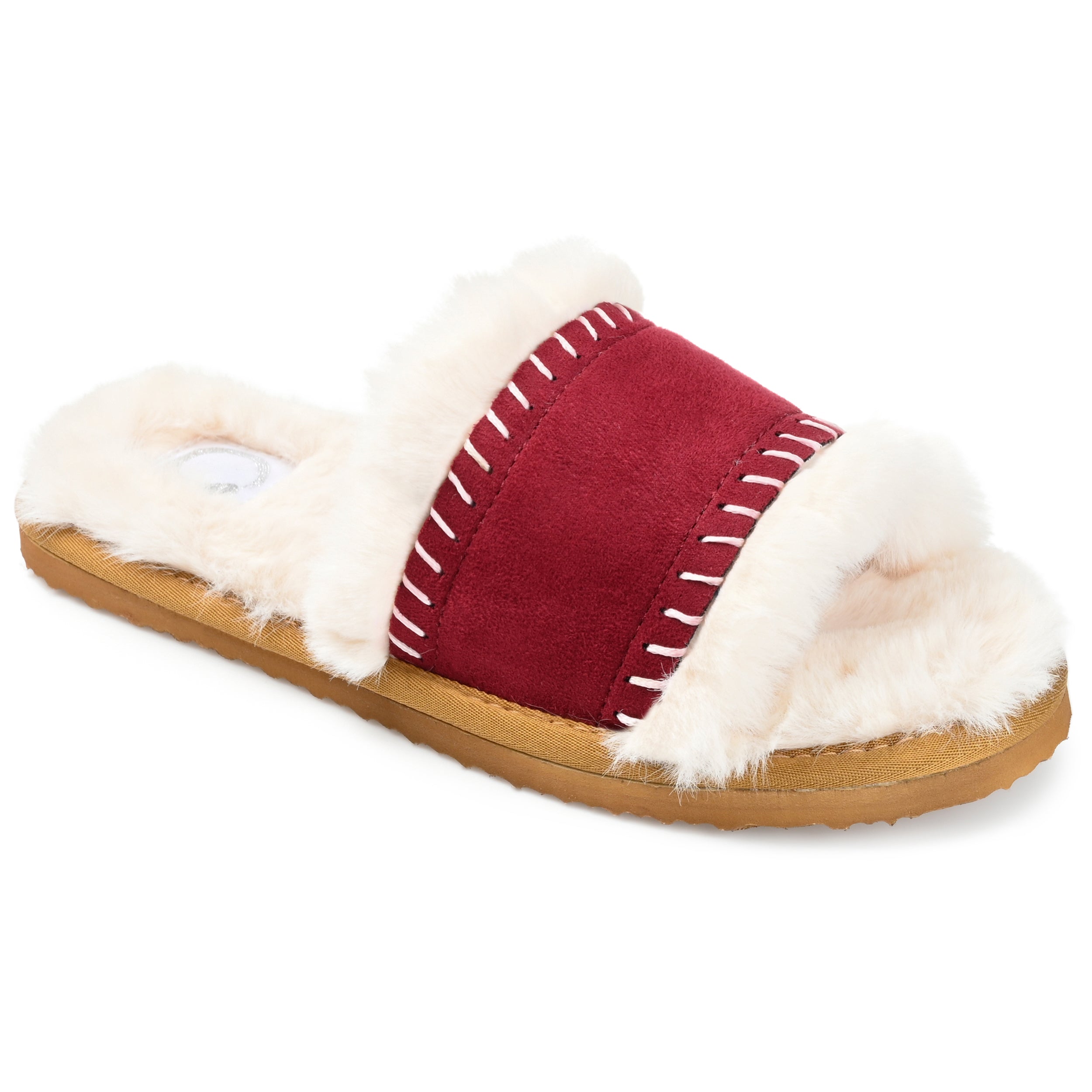 Женские тапочки Tru Comfort Foam Mardie из коллекции Journee, цвет wine