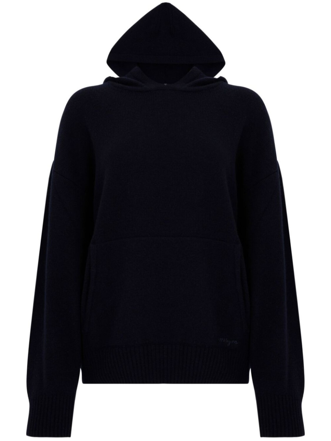

Трикотажная толстовка с капюшоном MSGM, синий