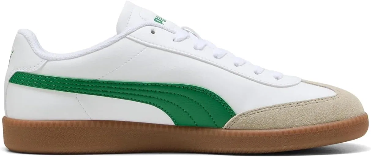 Кроссовки PUMA 9-T унисекс 398174 18, белые/светло-зеленые — фото 3