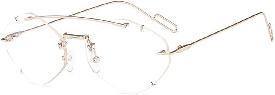 

Женские солнцезащитные очки без оправы Polygon, модные солнцезащитные очки с градиентным переходом, женские очки-«конфетки», защита от ультрафиолета UV400 MTZJH, C8 Silver-clear