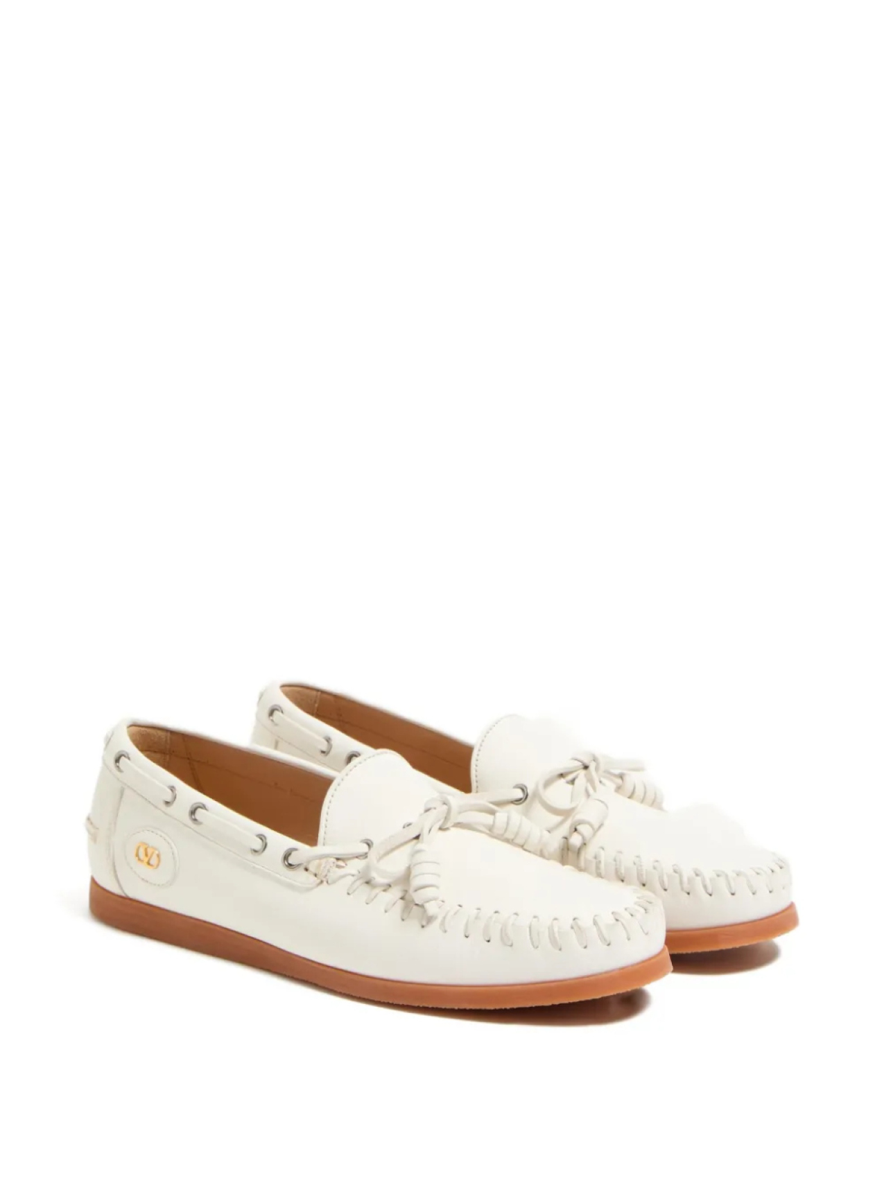 Туфли-лодочки Valentino Garavani PALM AVENUE из кожи буйвола, белый — фото 2