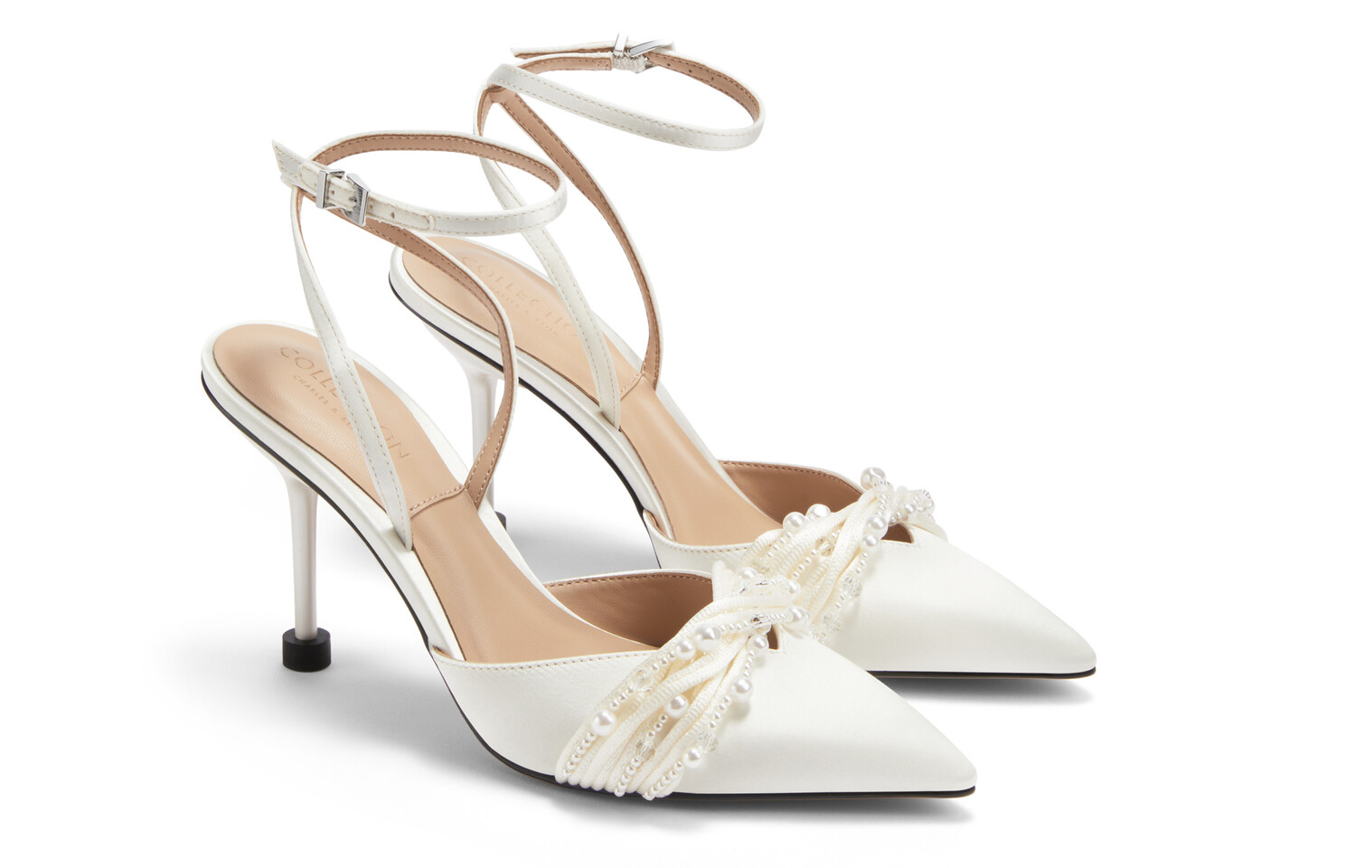 Свадебные туфли на высоком каблуке женские Charles&Keith — фото 3