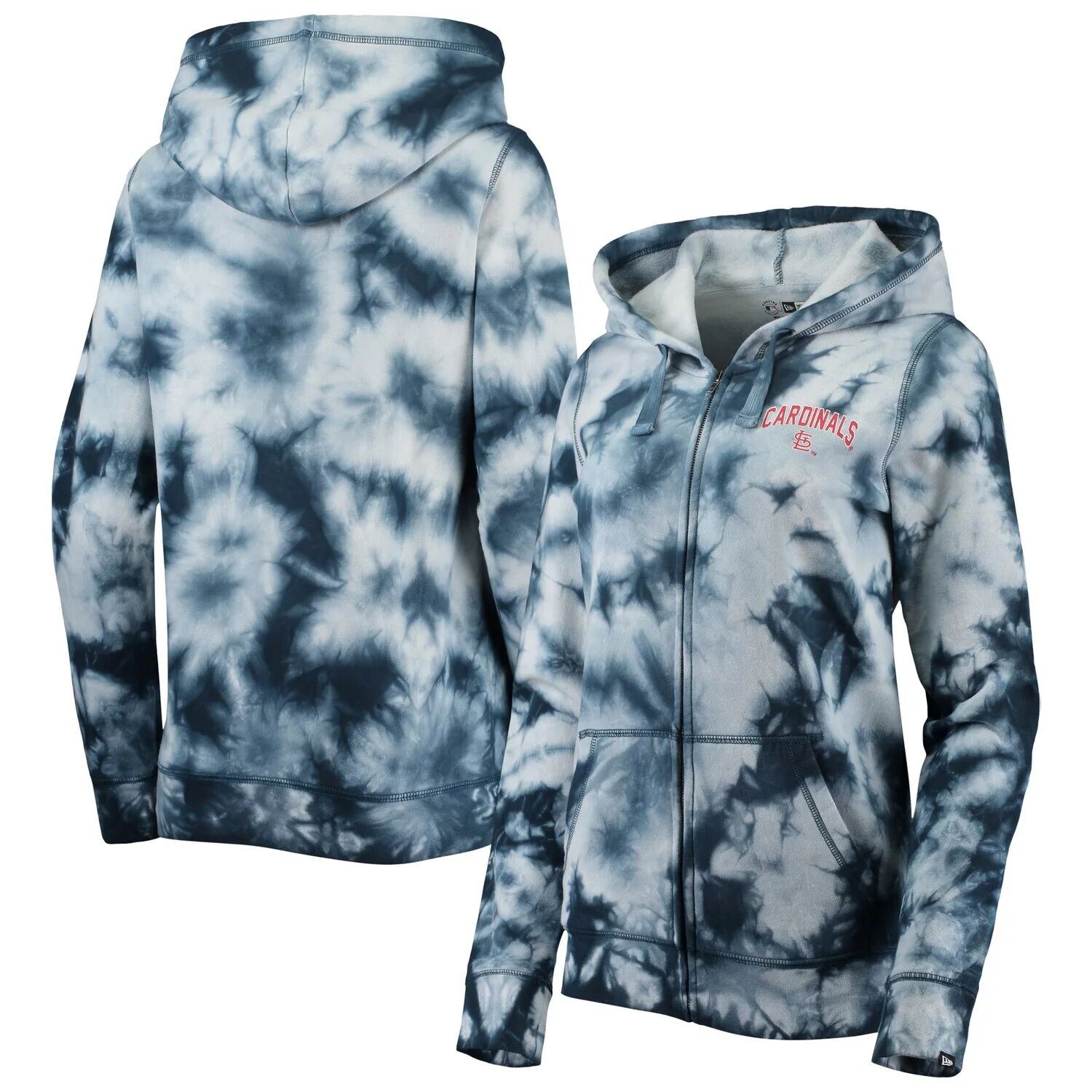 

Женская темно-синяя толстовка с молнией во всю длину New Era St. Louis Cardinals Tie Dye New Era, Синий, Женская темно-синяя толстовка с молнией во всю длину New Era St. Louis Cardinals Tie Dye New Era