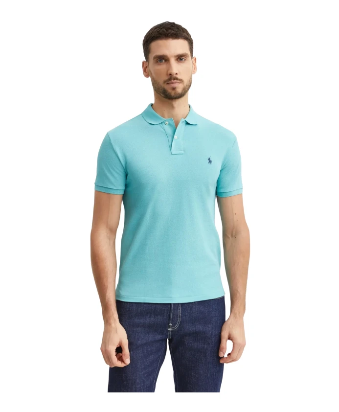 

Хлопковая рубашка-поло с логотипом Ralph Lauren, зеленый