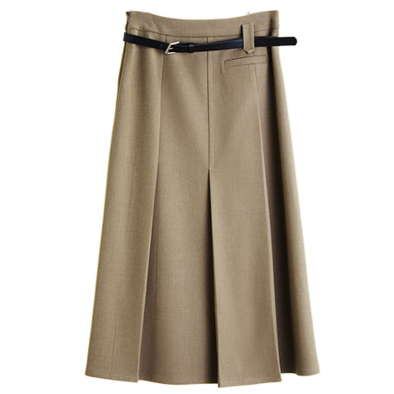 

Повседневная длинная юбка женская умеренной длины А-силуэта ELLE, хаки