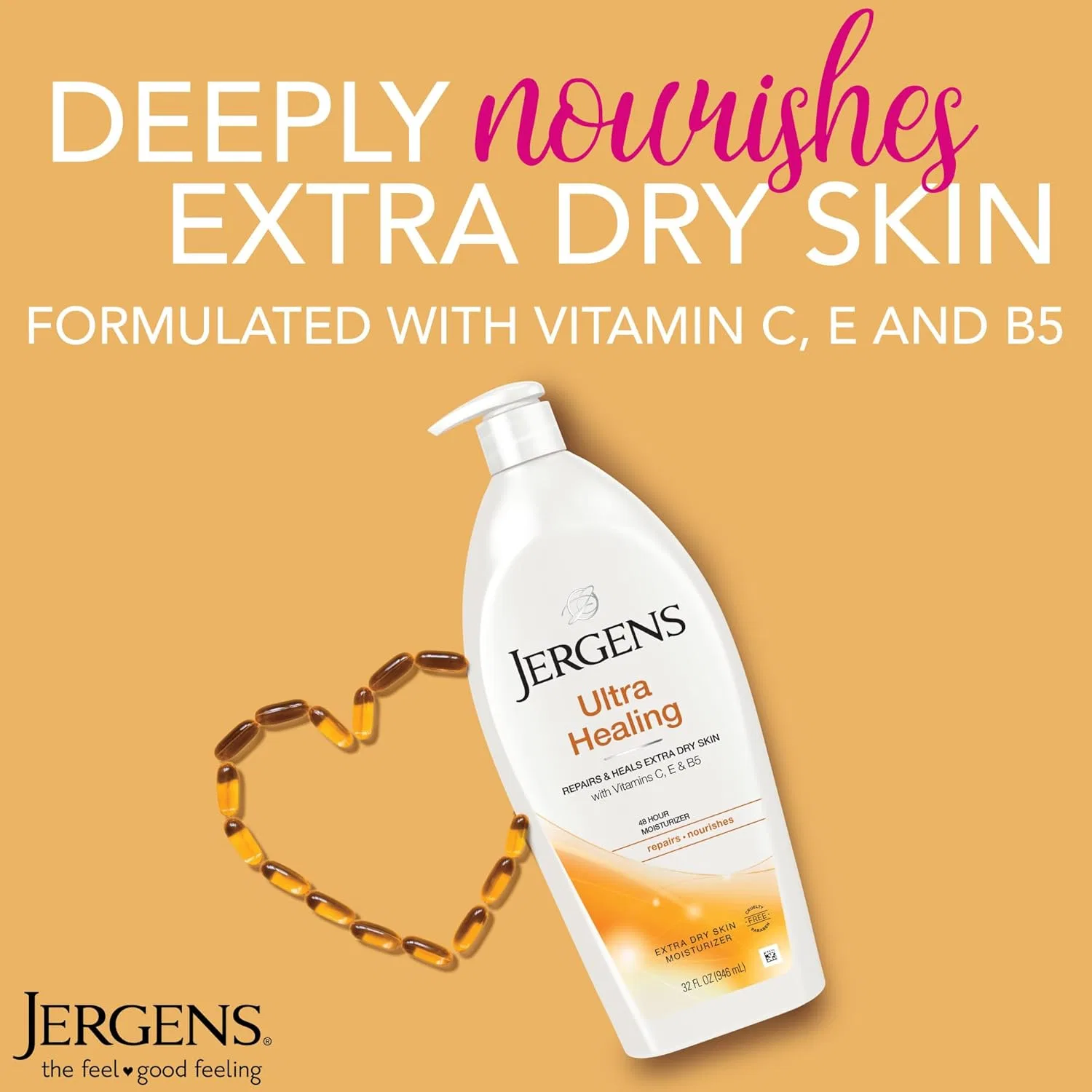 Лосьон для тела увлажняющий Jergens Ultra Healing 946 мл — фото 2