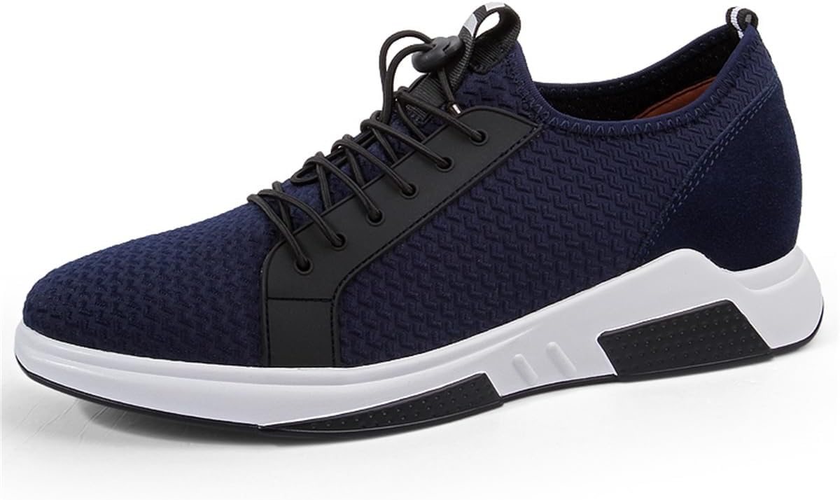 

Кроссовки UKUBOXBAG Elevator для мужчин, кроссовки с надеванием невидимого роста, кроссовки Casual Fashion, более высокие спортивные обувь, синий