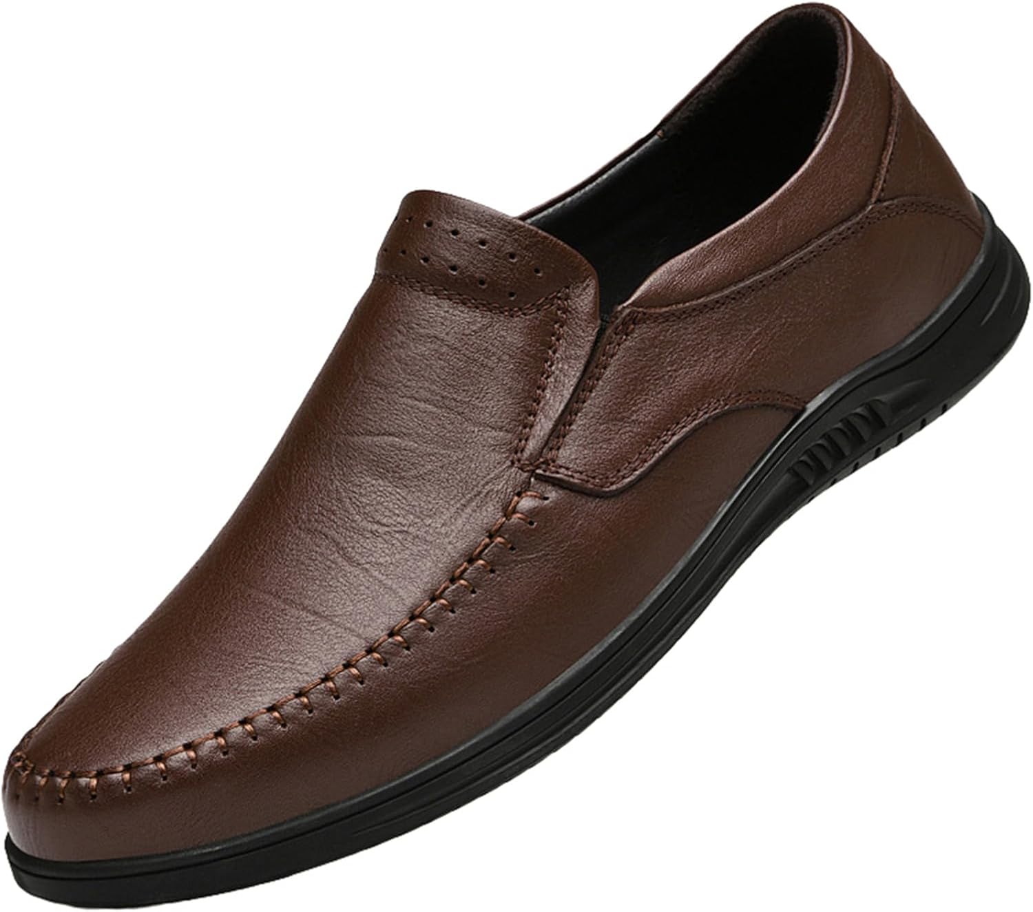 

Мужские туфли JiuQing на шнуровке, с мягкой кожей, лоферы, деловые офисные туфли с мягкой подошвой, коричневый