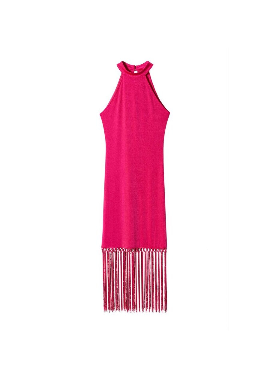 

Платье миди MANGO Dress Liza, фуксия