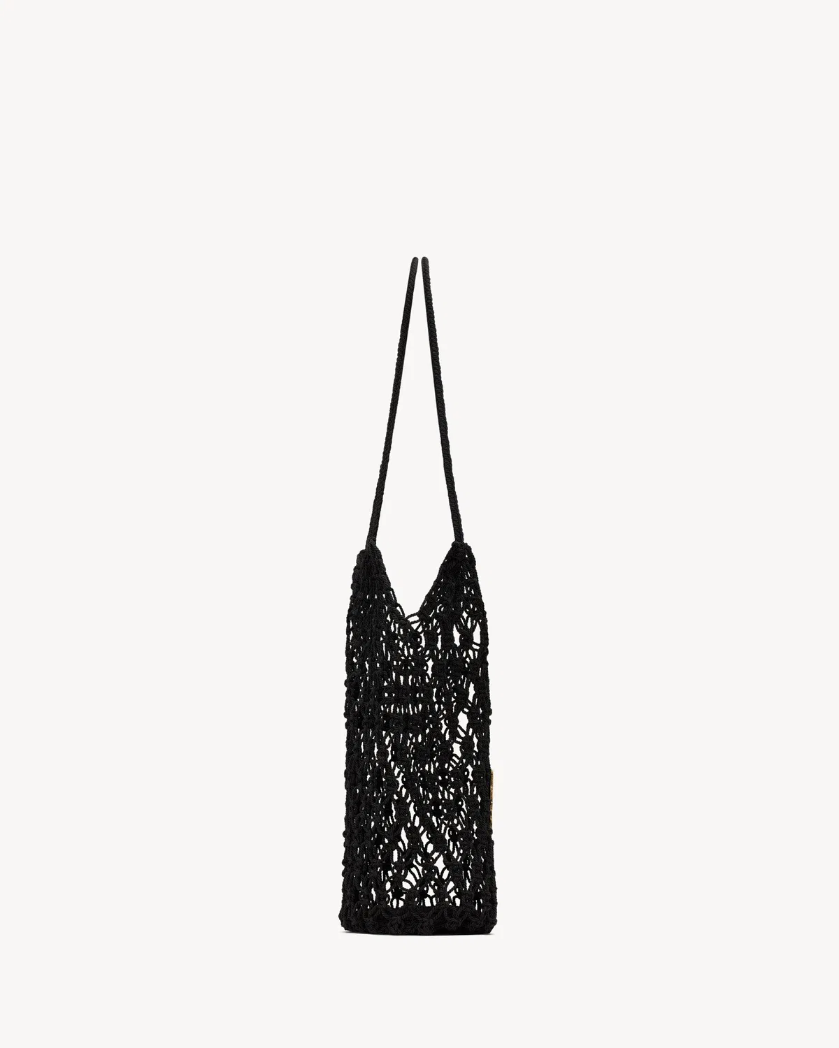 Большая сумка-тоут CASSANDRE, выполненная в технике крючкового вязания SAINT LAURENT, черный — фото 3