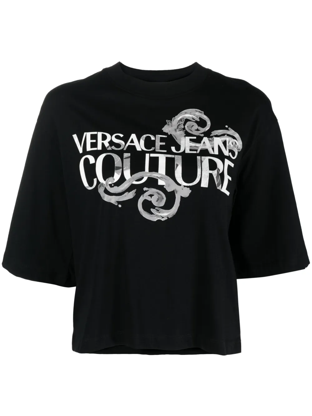 

Футболка с логотипом Versace Jeans Couture, черный