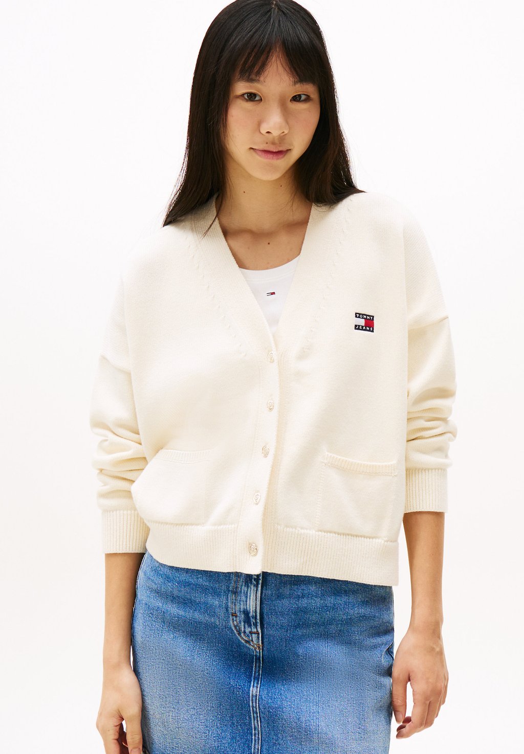 

Кардиган CABLE Tommy Jeans, белый