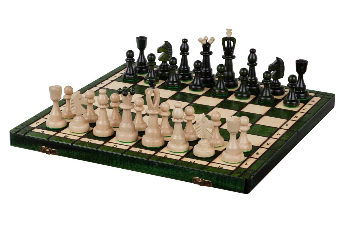 

ДЕРЕВЯННЫЕ ТУЗЫ ШАХМАТЫ (42 x 42 см) ЗЕЛЕНЫЕ Sunrise Chess & Games