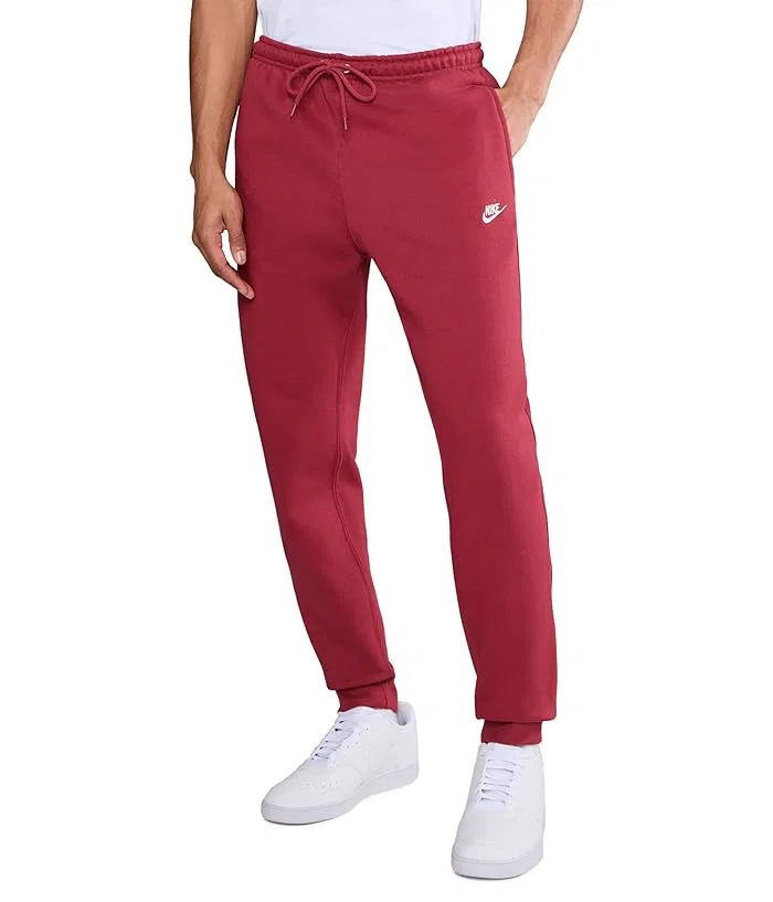 Штаны Nike Club Basket Ball Joggers, Team Crimson/Team Crimson/White