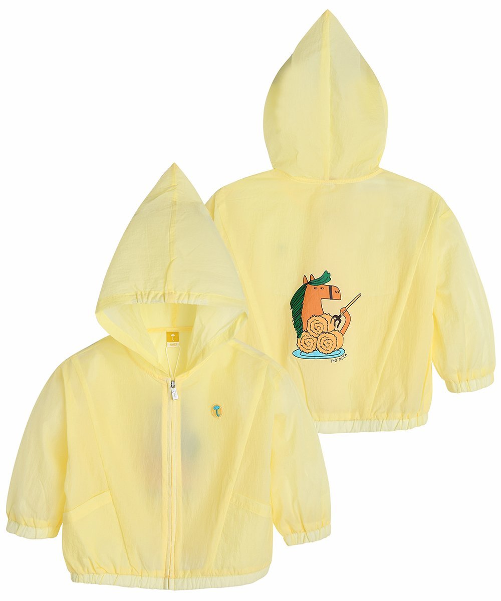 Нейлоновая блузка с карманом Moimoln, Yellow