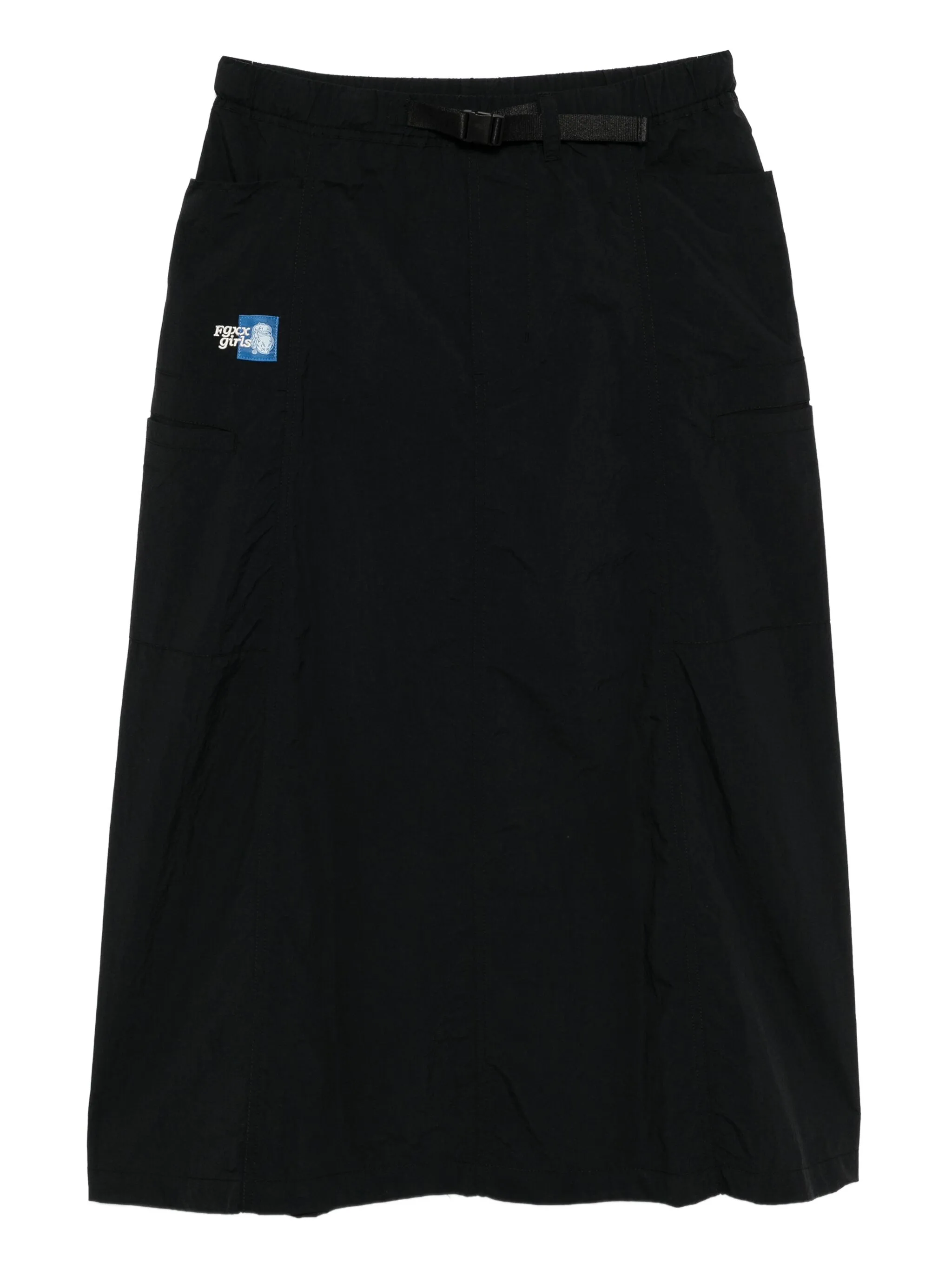 

Юбка с нашивкой-логотипом Fingercroxx, черный