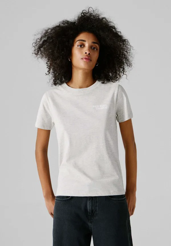 

Футболка с отражающим логотипом w, базовая футболка Red Bull Racing X Pepe Jeans, Light Grey Marl, Серый, Футболка с отражающим логотипом w, базовая футболка Red Bull Racing X Pepe Jeans, Light Grey Marl