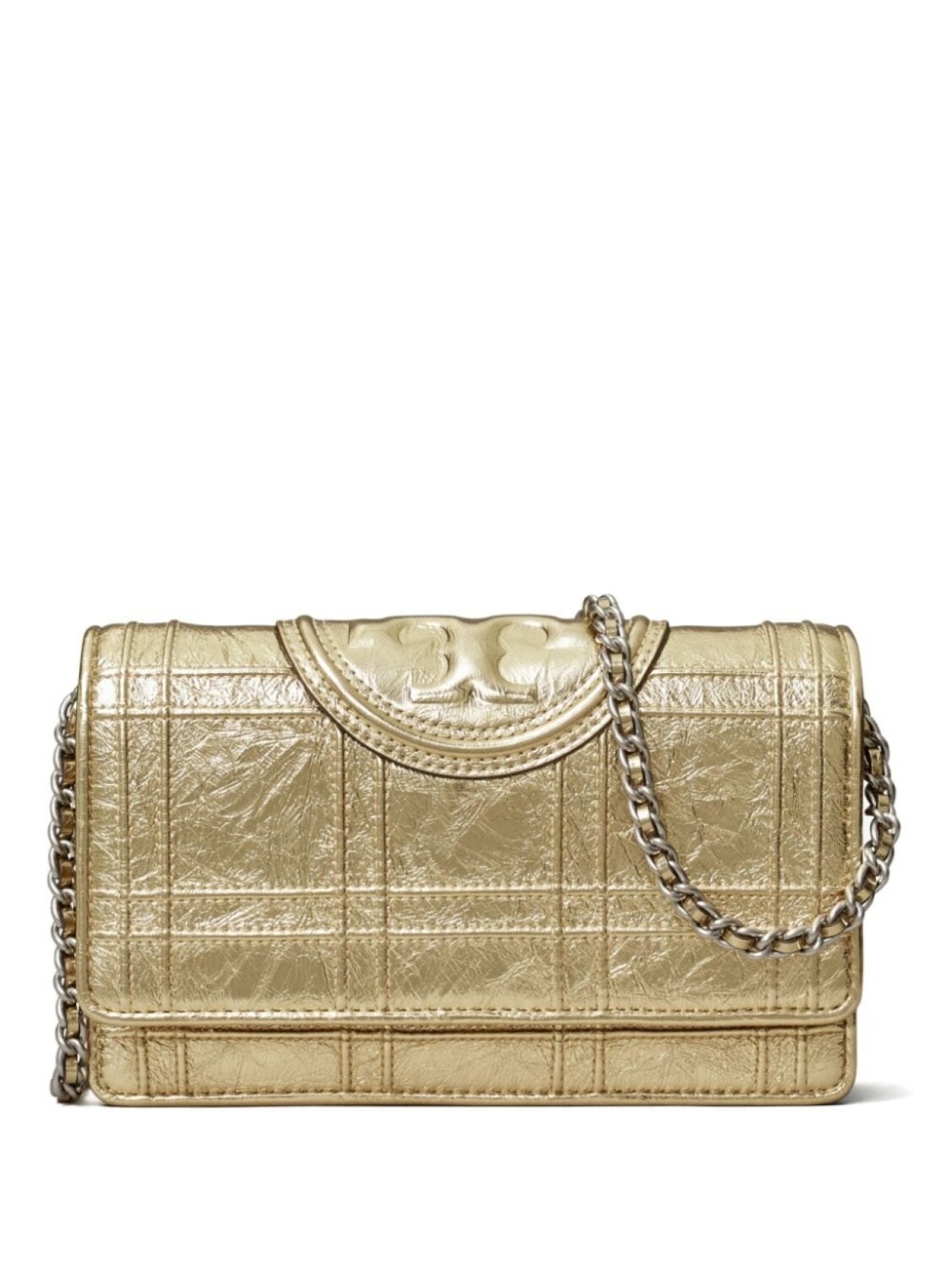 

Tory Burch стеганая сумка на плечо Fleming Soft, золотистый