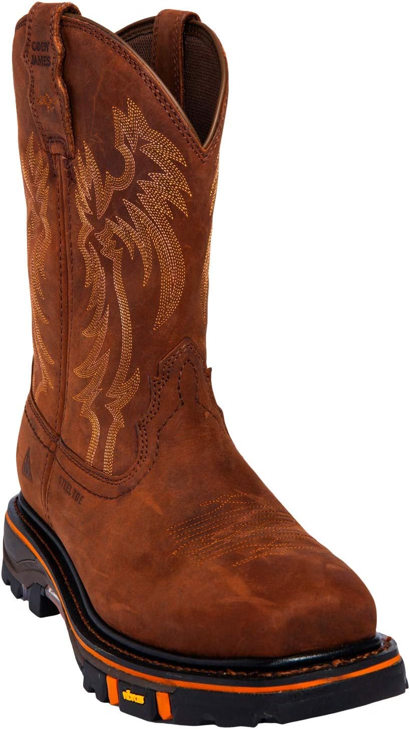 

Мужские рабочие ботинки Cody James Decimator Western Work Boot 11 дюймов со стальным носком - Dbp-0-B, коричневый