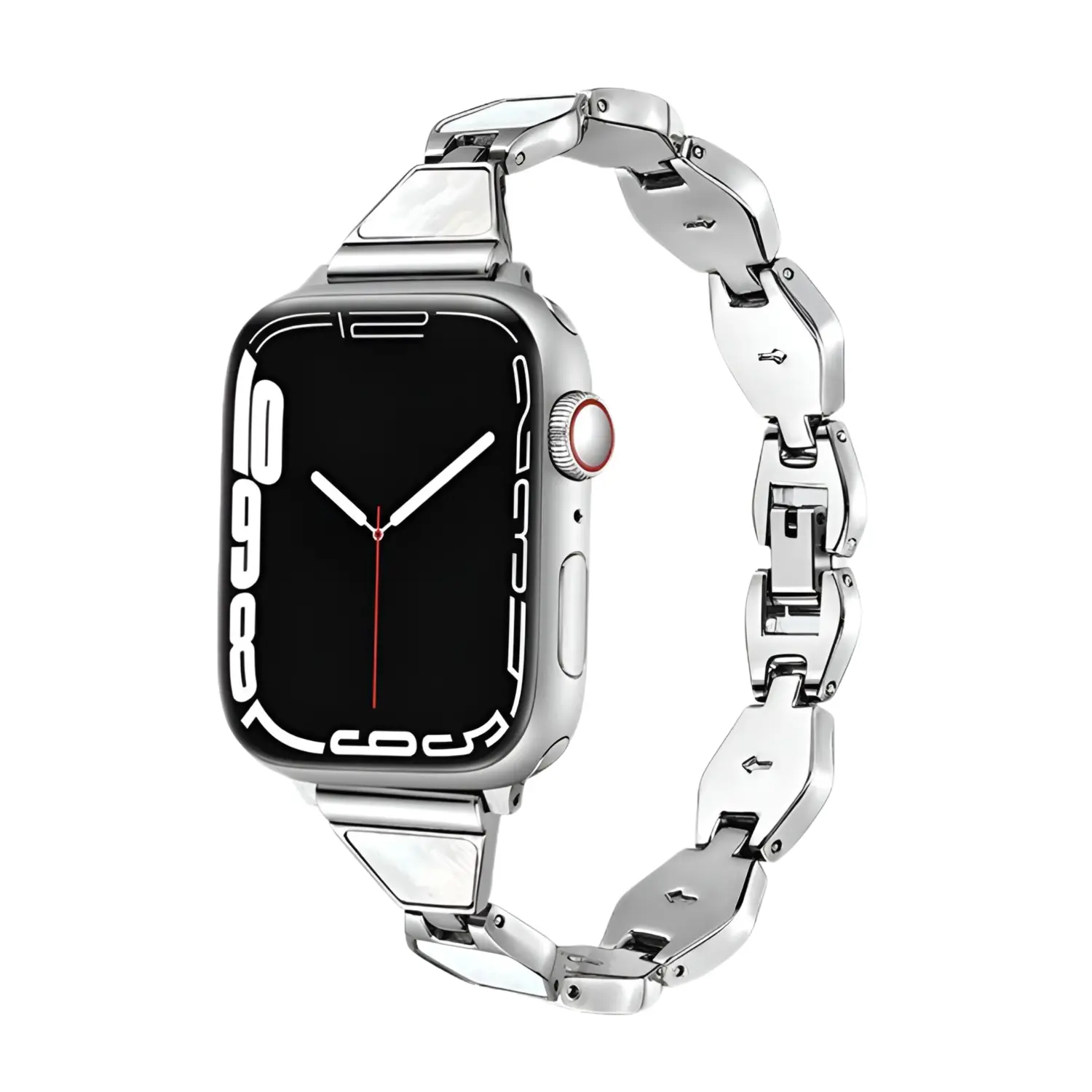 

Zhongwo Часы Strap Apple Compatibility Metal, White